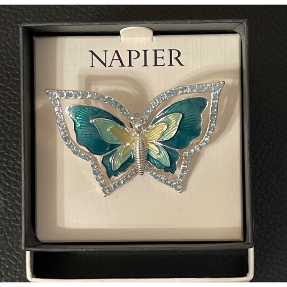 NEW IN BOX Napier Butterfly Brooch Pin **NEW** - Picture 1 of 3